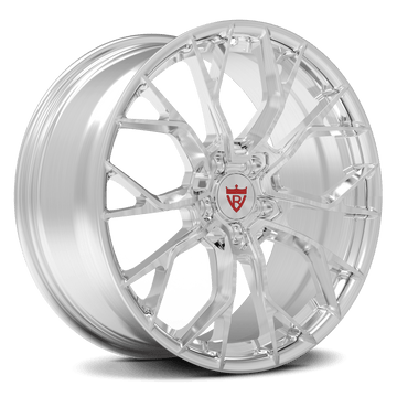Custom forged monoblock RV-MR16 wheel in silver finish for Dodge Dakota R/T, available in 15"-26" sizes, 6 lug, and aerospace-grade aluminum.